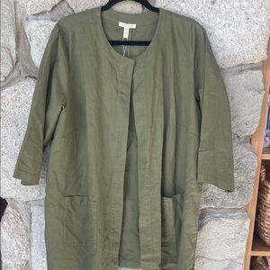 Eileen Fisher Olive Green Jacket 1X NWT